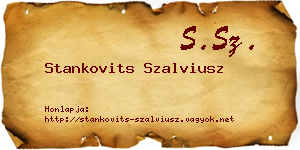 Stankovits Szalviusz névjegykártya